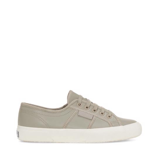 Gri 2750 Tumbled Leather Unisex Gri Sneaker - Superga®