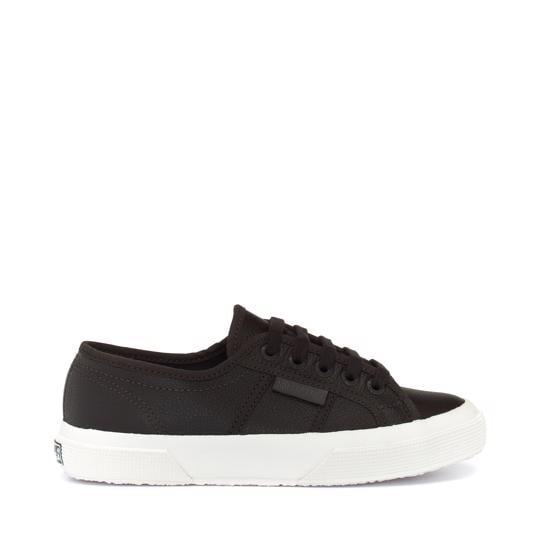 Siyah 2750 Tumbled Leather Unisex Siyah Sneaker - Superga®