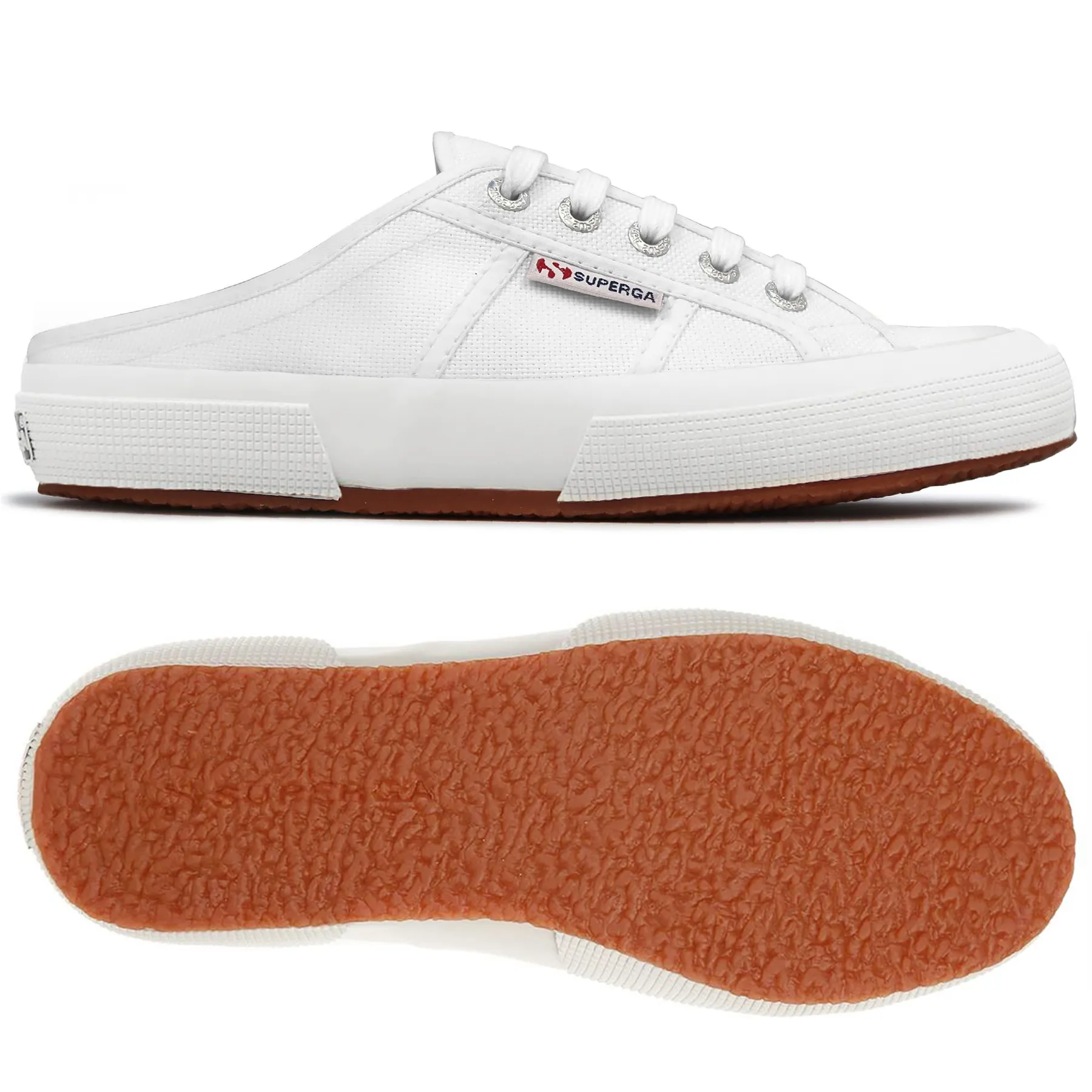 Beyaz 2402 Mule Kadın Beyaz Arkası Açık Sneaker