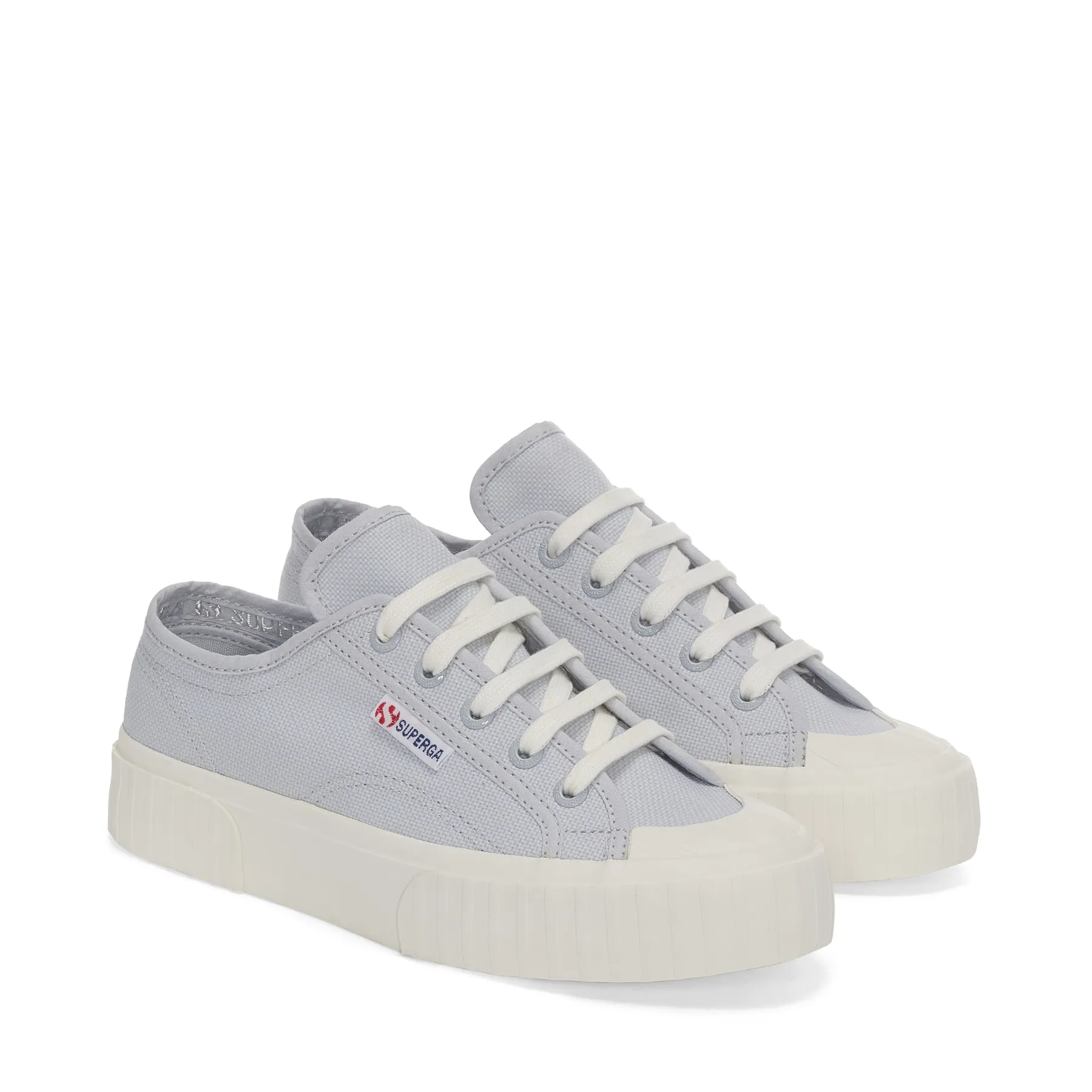 Gri 2630 Stripe Unisex Gri Lila Bileksiz Sneaker