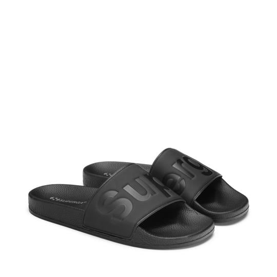 Siyah 1908 Slides Polysoft Unisex Siyah Terlik - Superga®