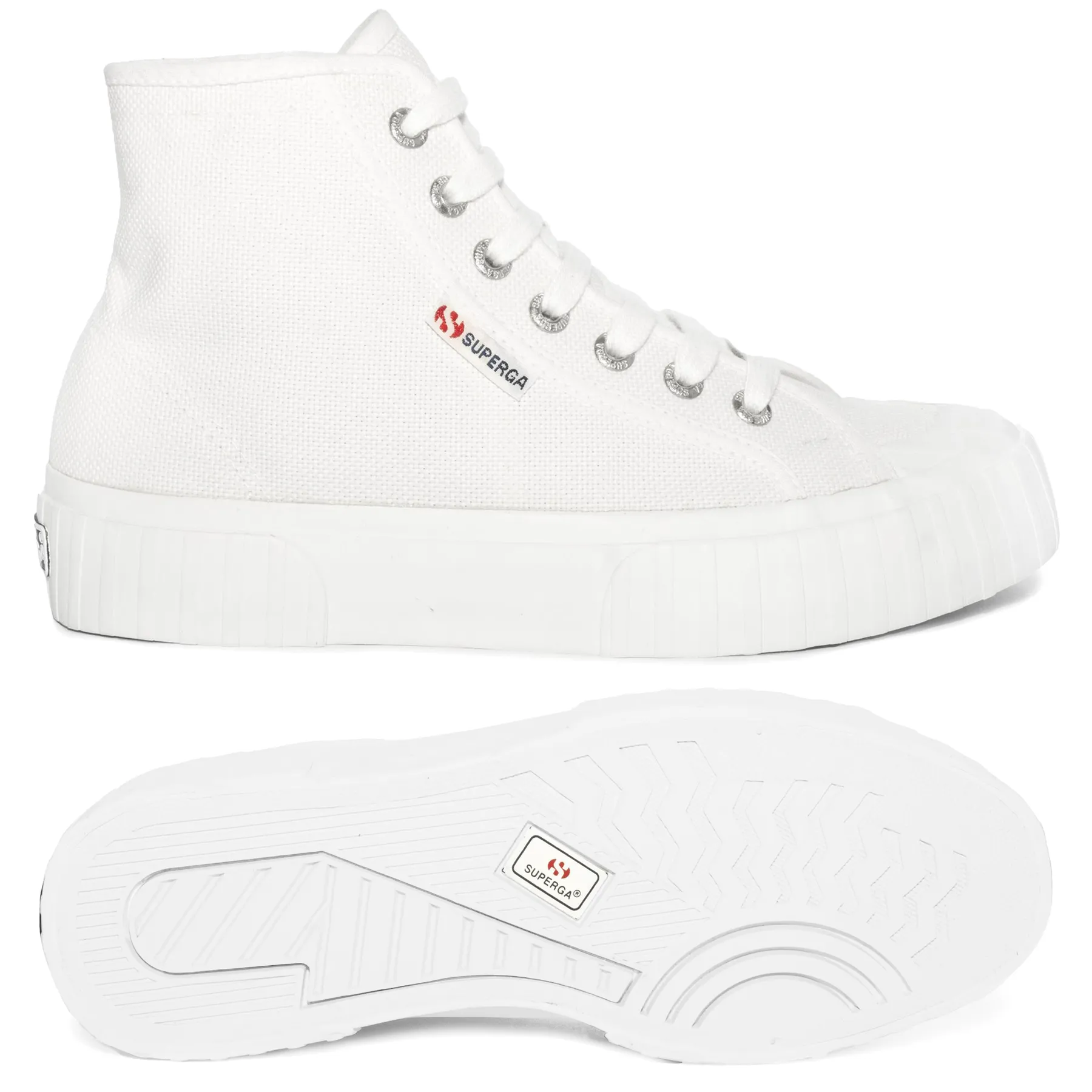 Beyaz 2696 Stripe Kadın Beyaz Bilekli Sneaker