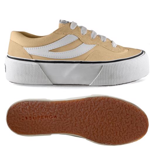 Mavi 3041 Revolley Colorblock Platform Kadın Mavi Gri Platform Sneaker - Superga®