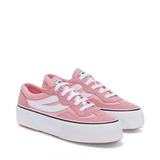 Pembe 3041 Revolley Colorblock Platform Kadın Pembe Platform Sneaker - Superga®