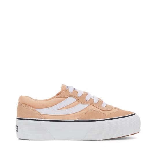 Pembe 3041 Revolley Colorblock Platform Kadın Açık Pembe Platform Sneaker - Superga®