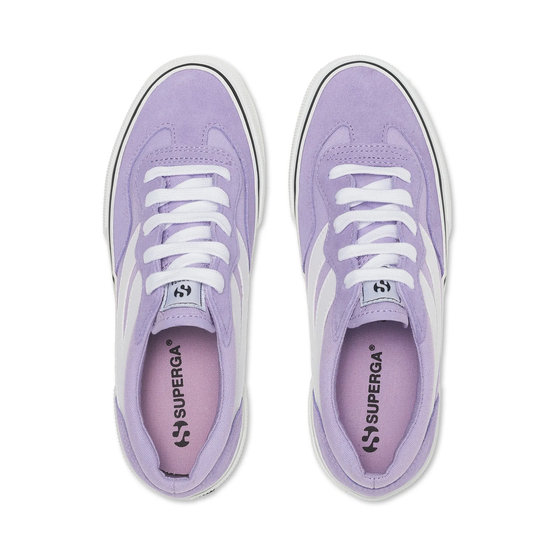 Mor 3041 Revolley Colorblock Platform Kadın Viyole Lila Platform Sneaker