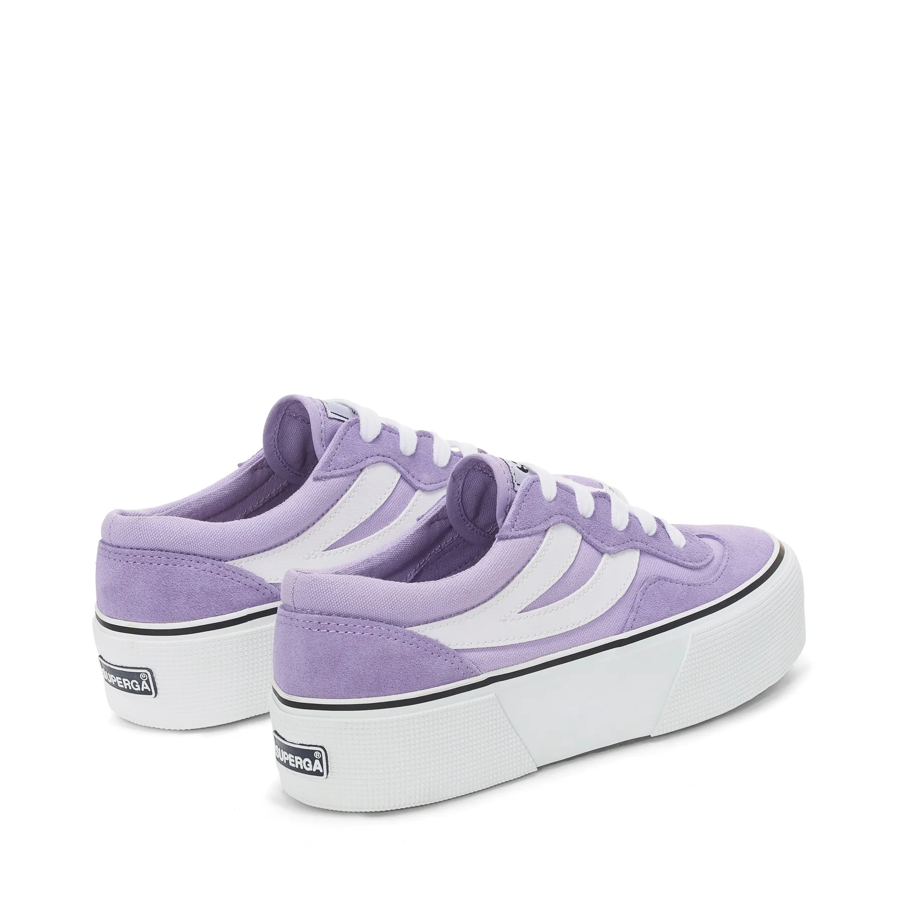 Mor 3041 Revolley Colorblock Platform Kadın Viyole Lila Platform Sneaker