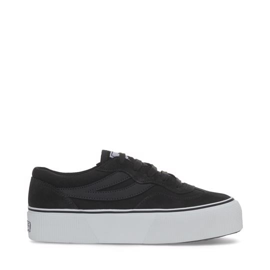 Siyah 3041 Revolley Colorblock Platform Kadın Siyah Platform Sneaker - Superga®