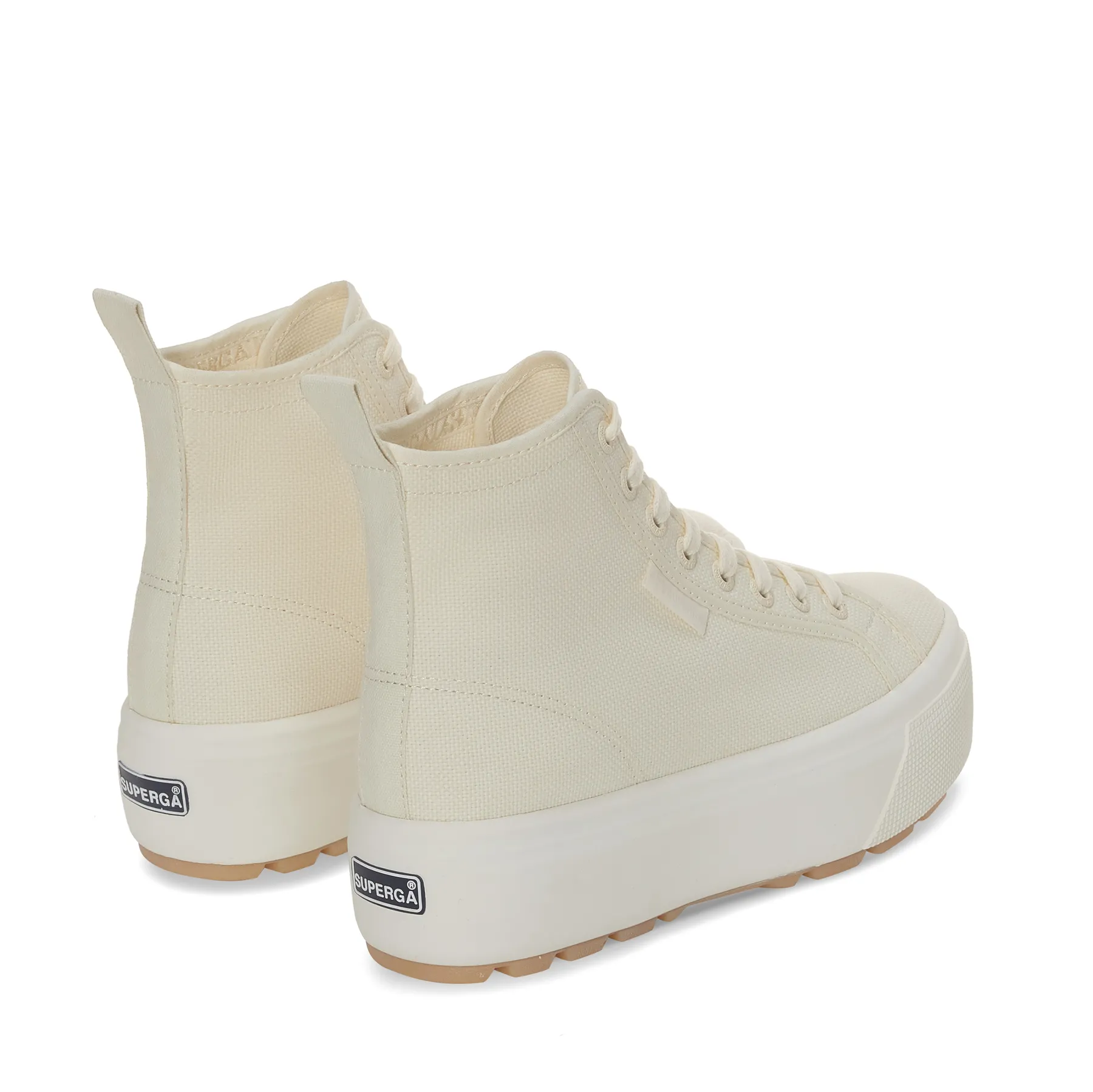 Bej 2708 Hi Top Tank Kadın Bej Bilekli Sneaker
