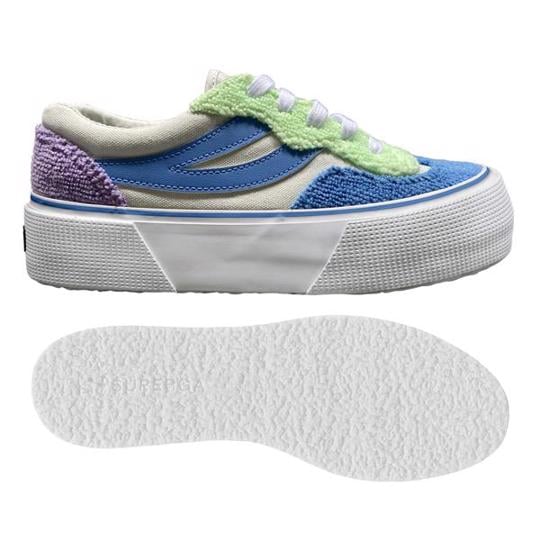 Mavi 3041 Revolley Platform Terry Cloth Kadın Azur Mavi Platform Sneaker - Superga®