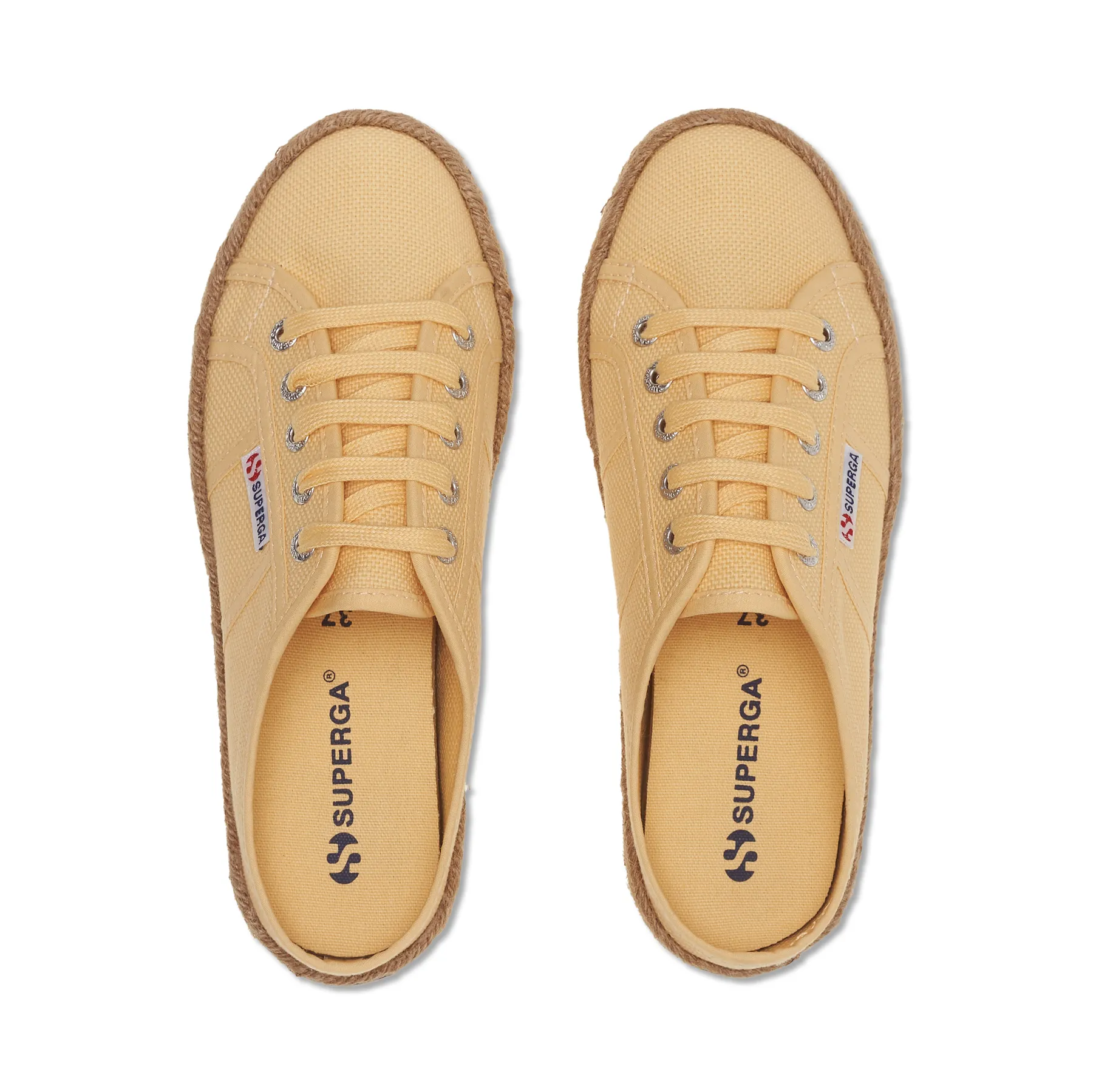 Sarı 2402 Rope Kadın Sarı Arkası Açık Sneaker