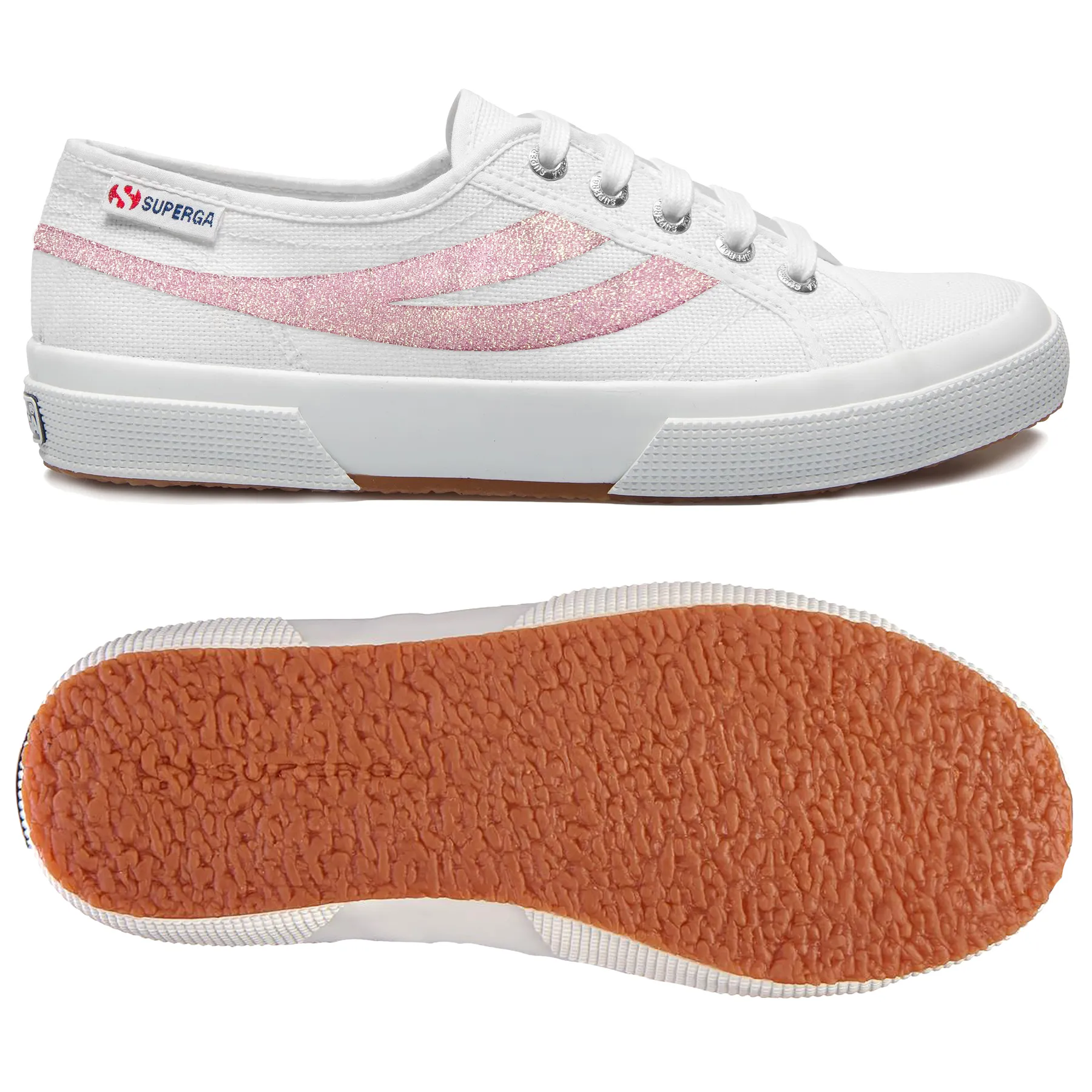 Beyaz 2953 Swallow Tail Lame Kadın Beyaz Bileksiz Sneaker