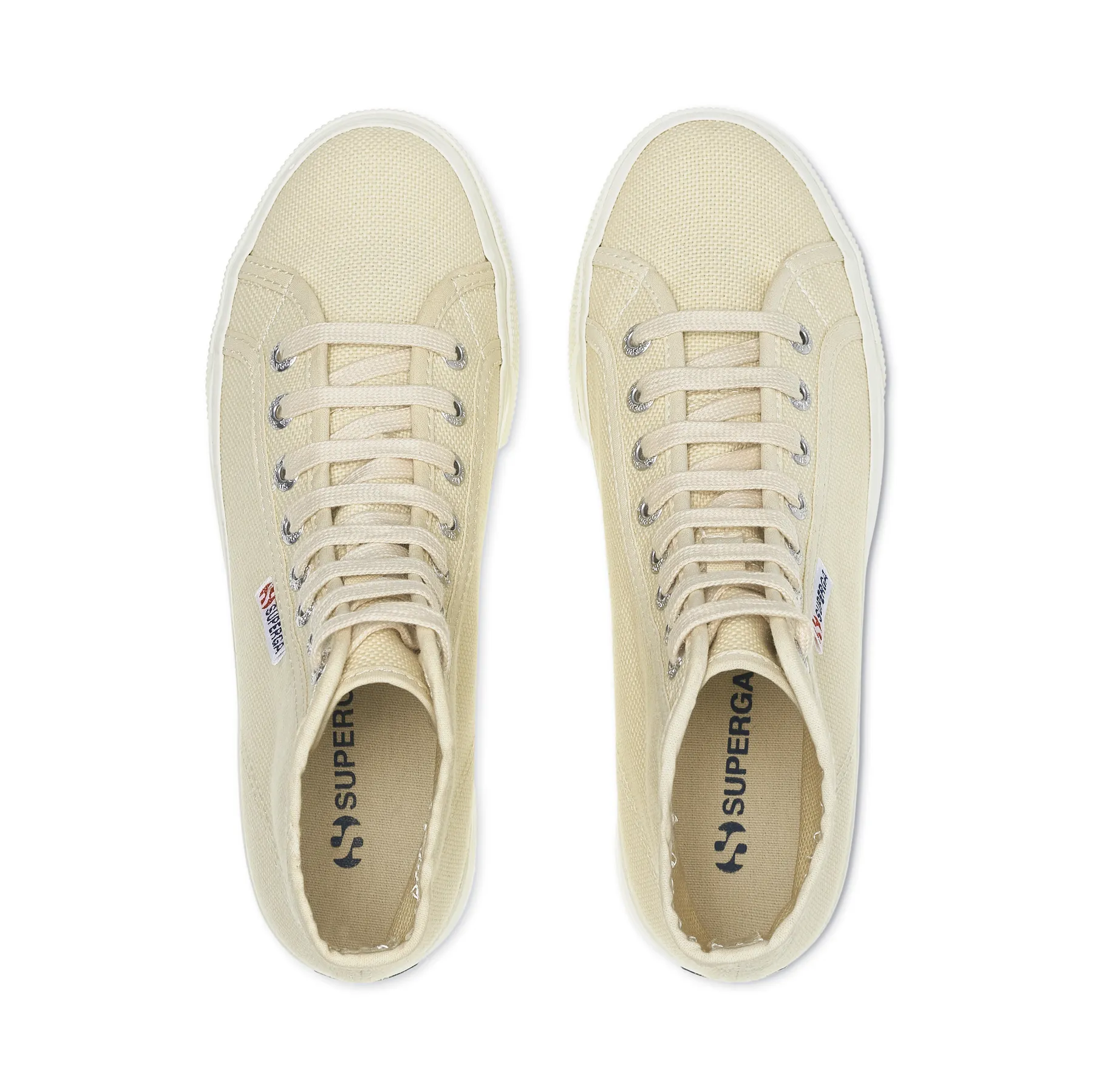 Bej 2708 Hi Top Kadın Açık Bej Bilekli Sneaker