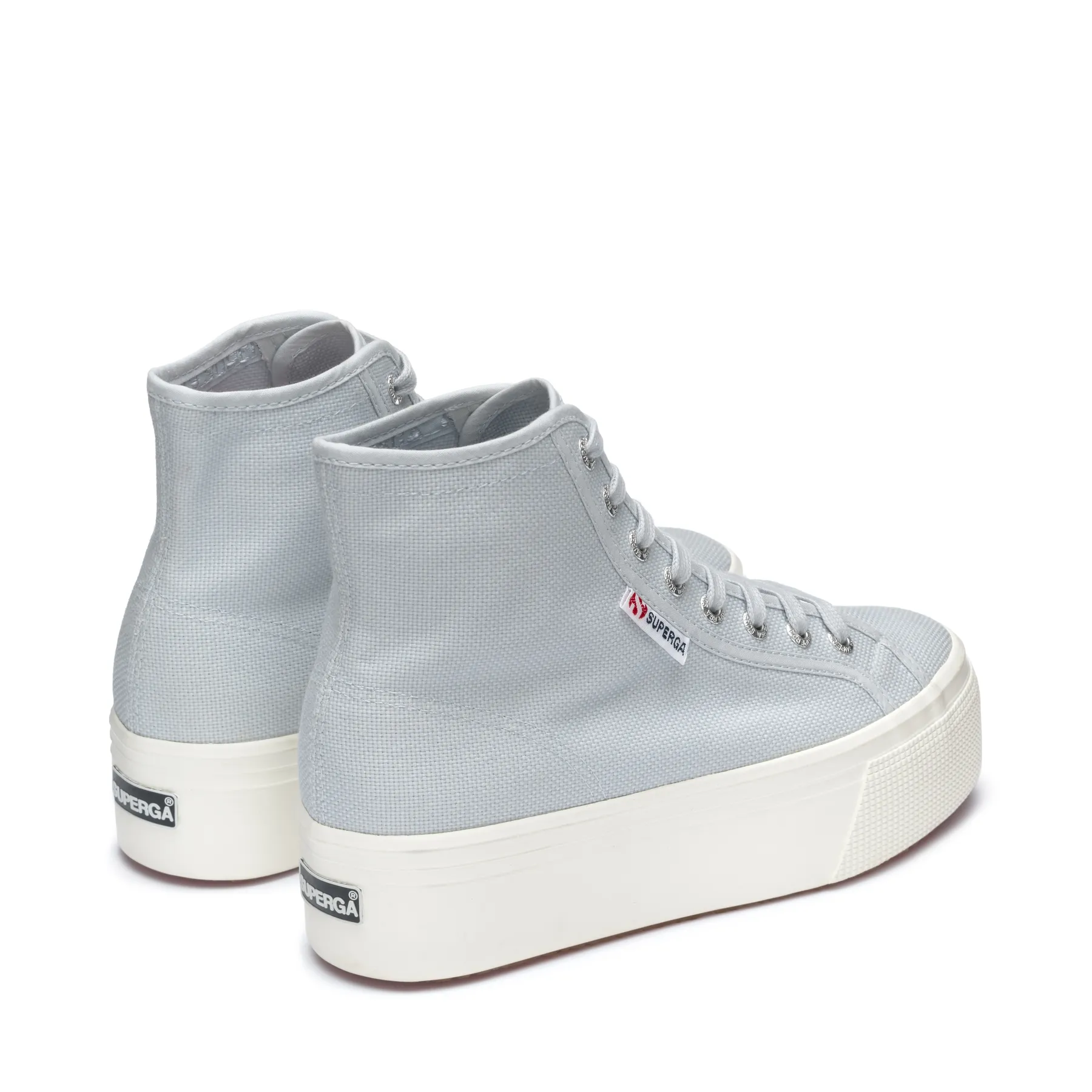 Gri 2708 Hi Top Kadın Gri Lila Bilekli Sneaker