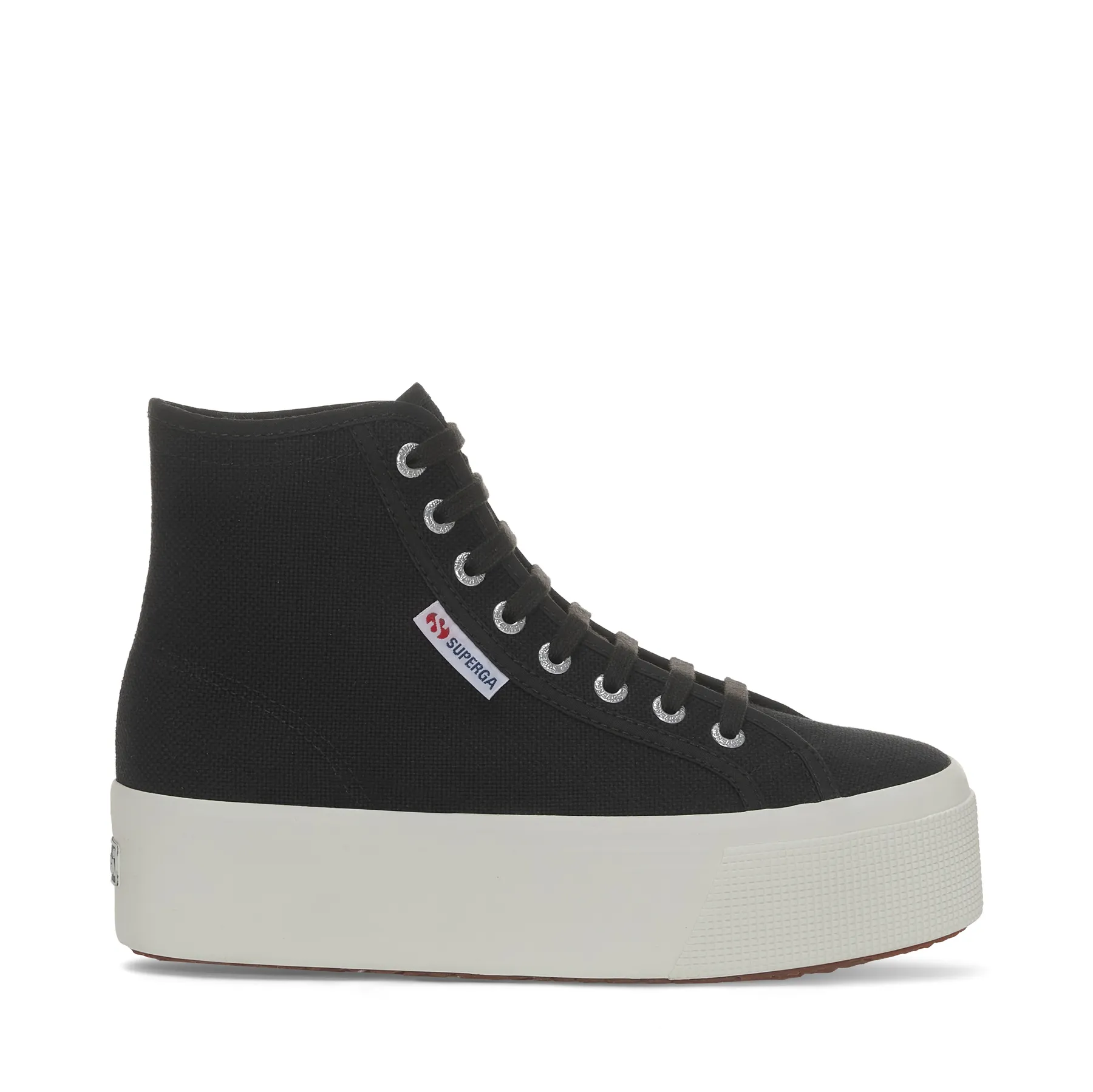 Siyah 2708 Hi Top Kadın Siyah Bilekli Sneaker