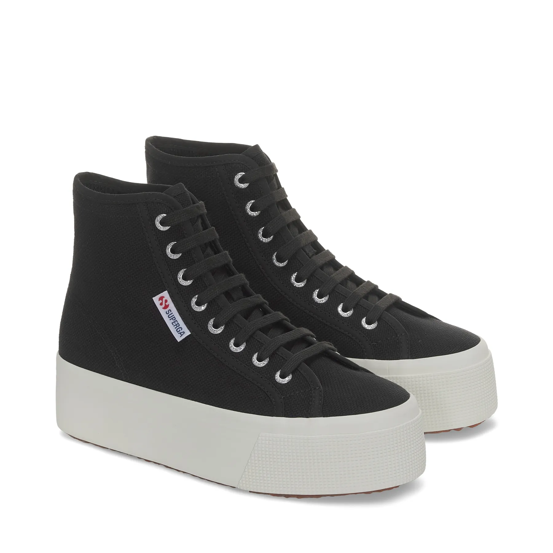 Siyah 2708 Hi Top Kadın Siyah Bilekli Sneaker