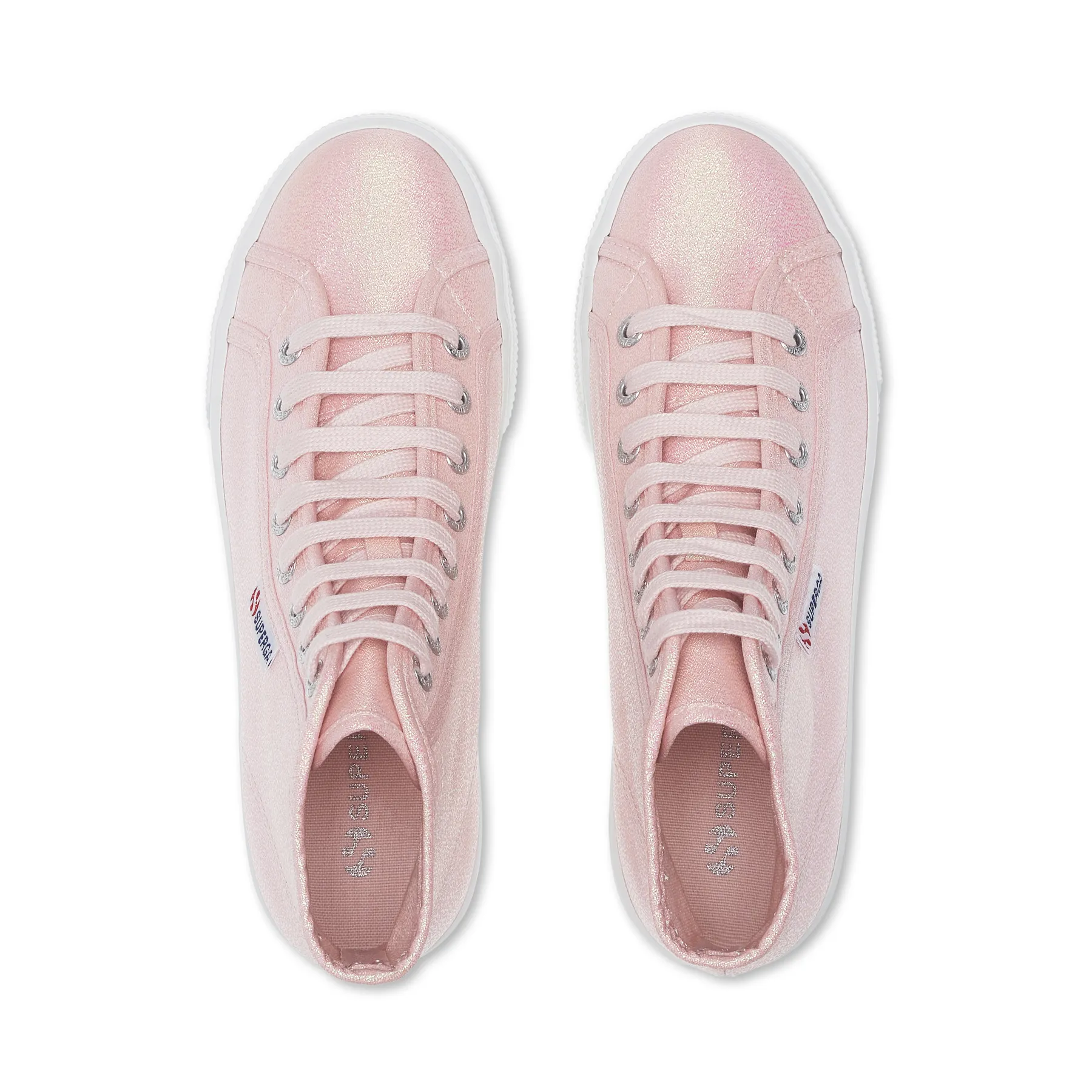 Pembe 2708 Hi Top Lame Kadın Pembe Bilekli Sneaker