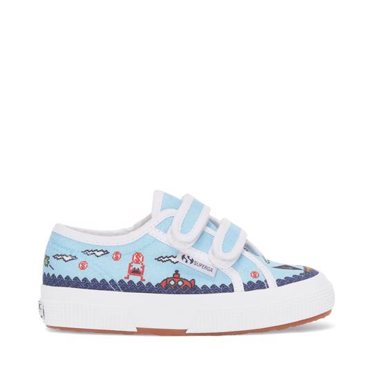 Mavi 2750 Kids Straps Game Erkek Çocuk Mavi Bileksiz Sneaker - Superga®
