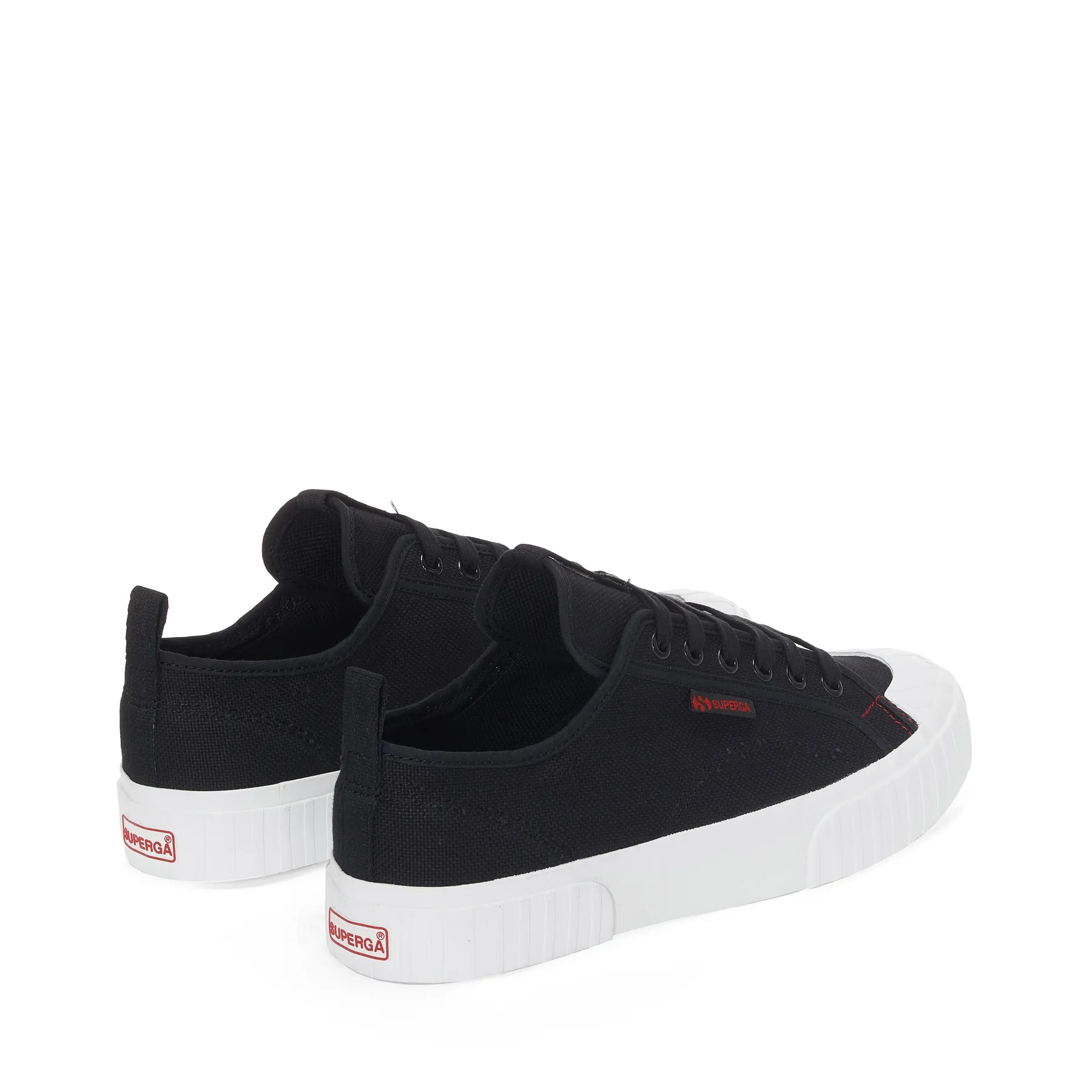 Siyah 2630 Stripe Webbing Unisex Siyah - Kırmızı Bileksiz Sneaker