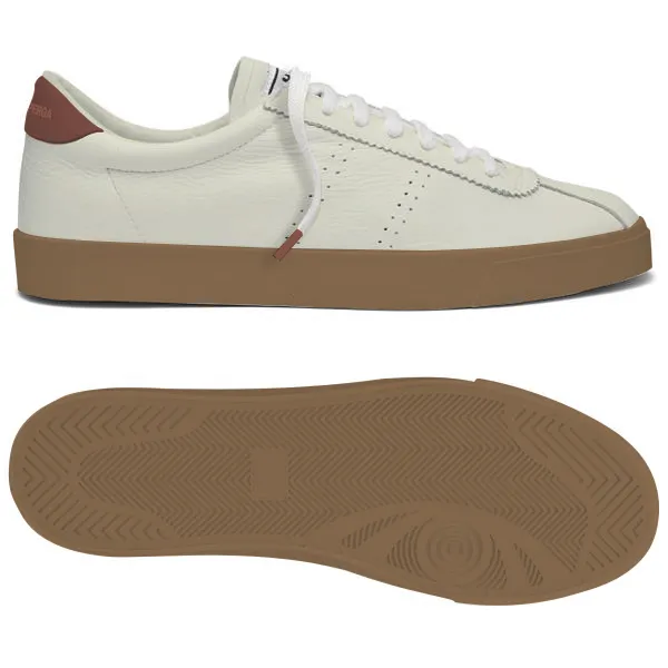 Bej 2843 Club S Prime Soft Leather Washable Unisex Bej Bileksiz Sneaker