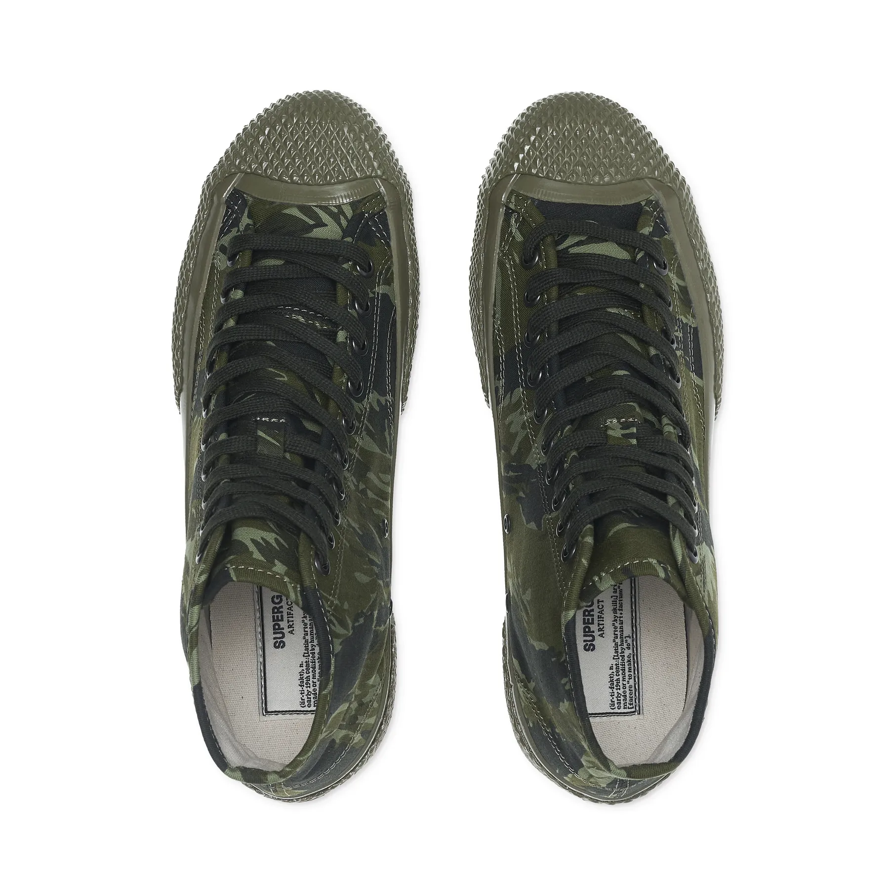 Yeşil 2435 Tiger Camo Erkek Yeşil - Siyah Bilekli Sneaker