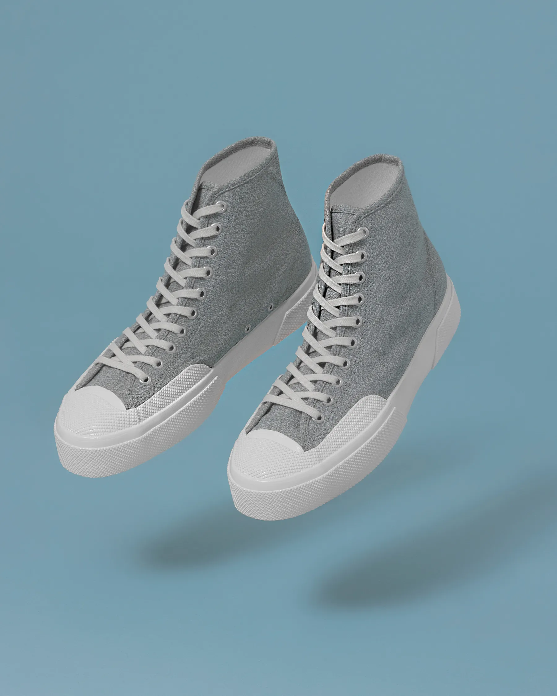 Gri 2433 Salt Pepper Erkek Gri Bilekli Sneaker