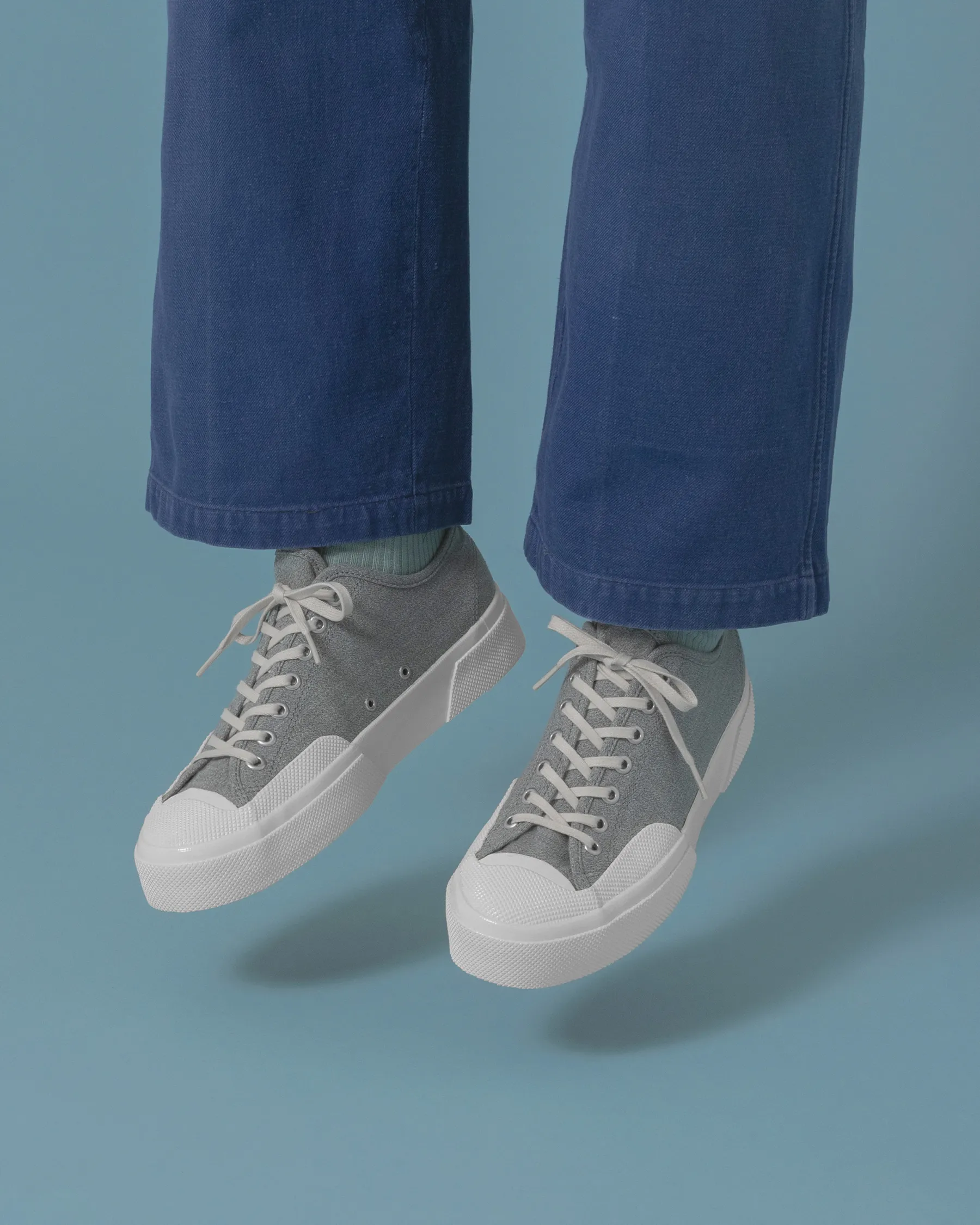 Gri 2432 Salt Pepper Erkek Gri Bilekli Sneaker