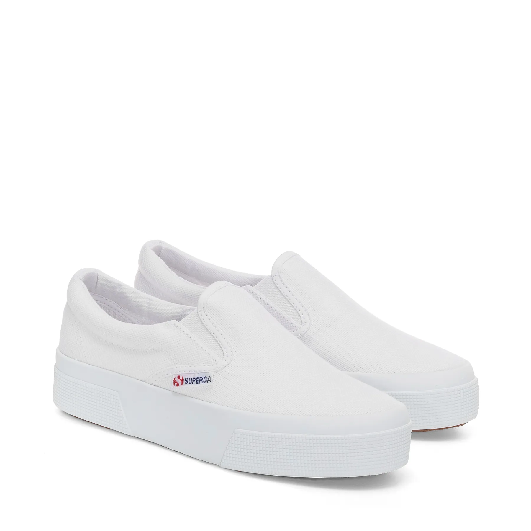 Beyaz 2740 Platform Slipon Kadın Beyaz Platform Sneaker