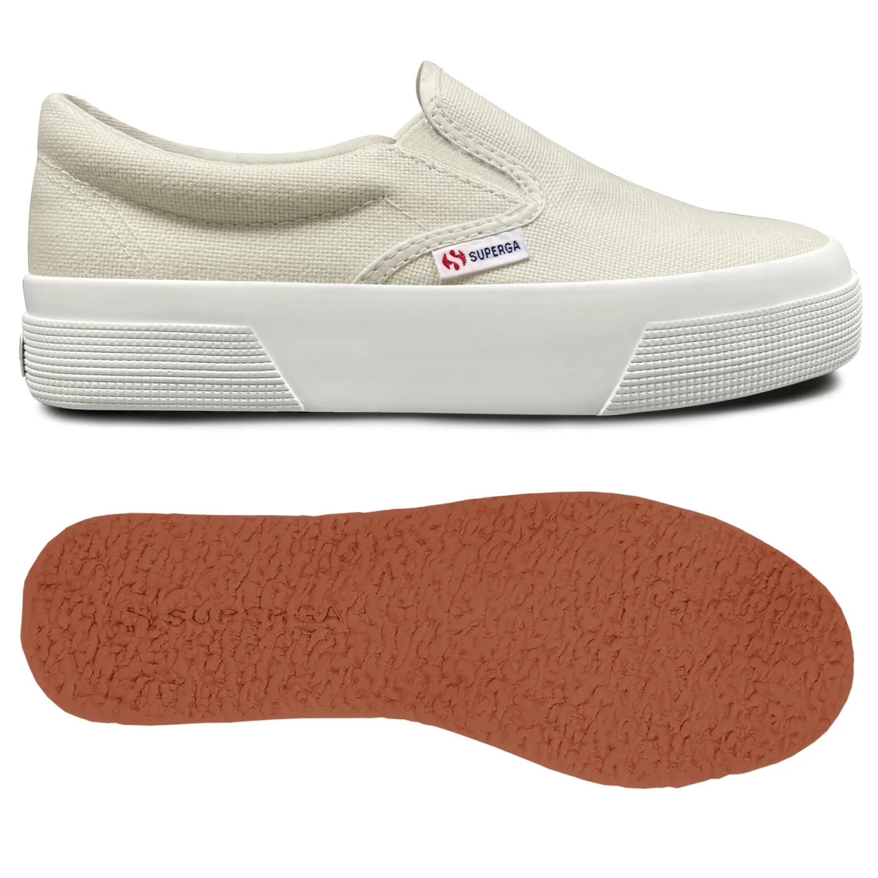 Bej 2740 Platform Slipon Kadın Açık Bej Platform Sneaker