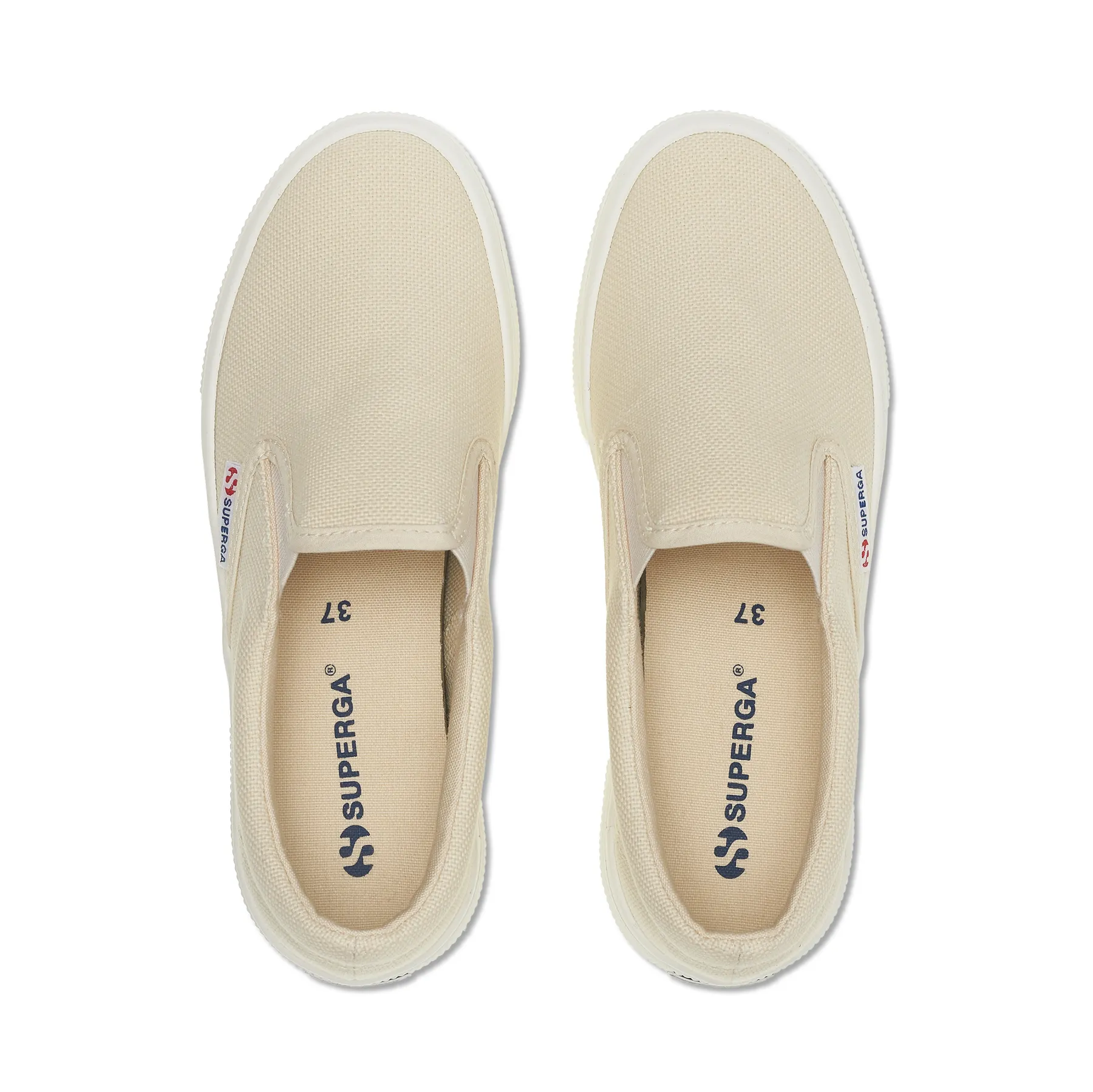 Bej 2740 Platform Slipon Kadın Açık Bej Platform Sneaker