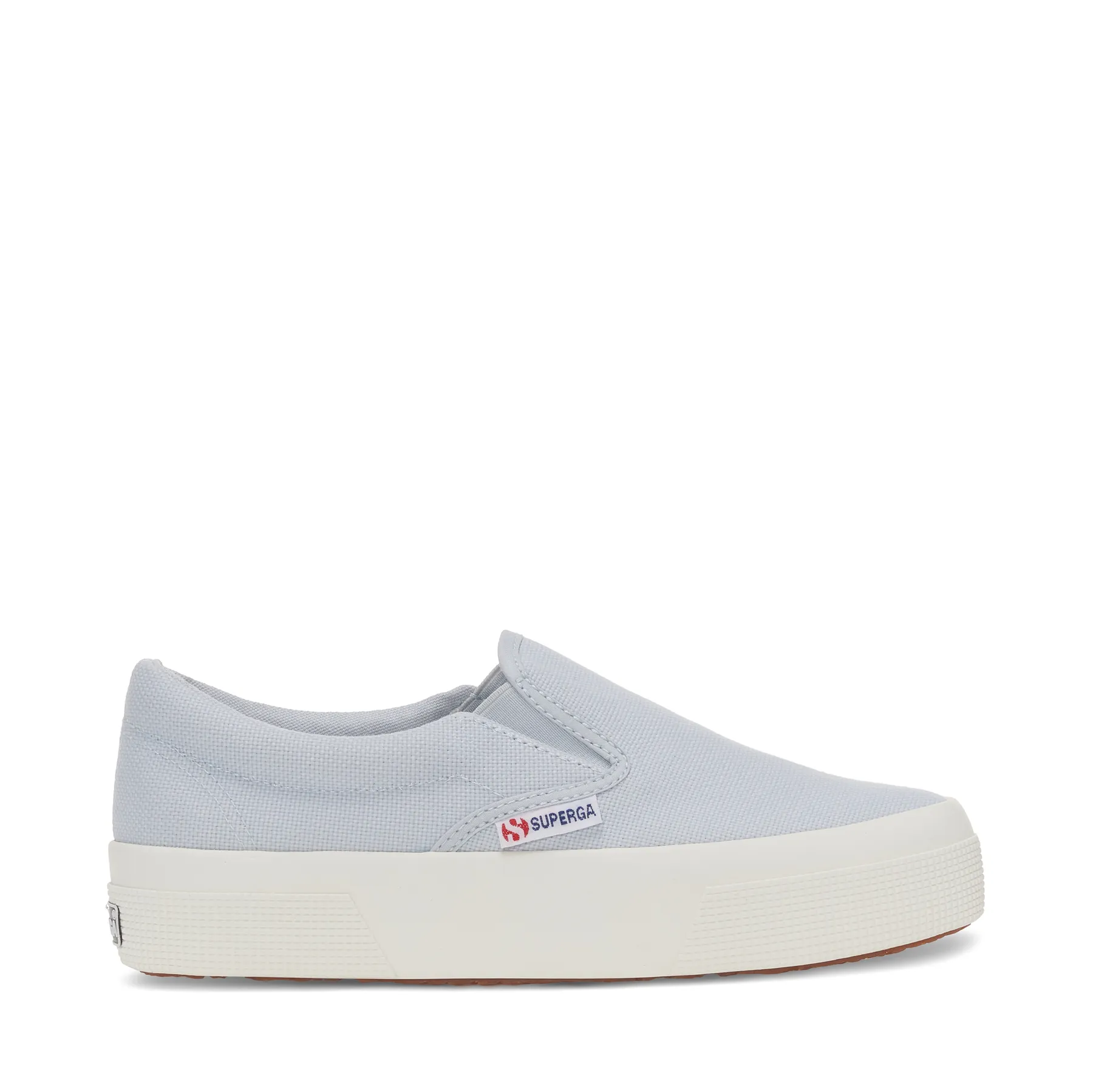 Gri 2740 Platform Slipon Kadın Gri Lila Platform Sneaker