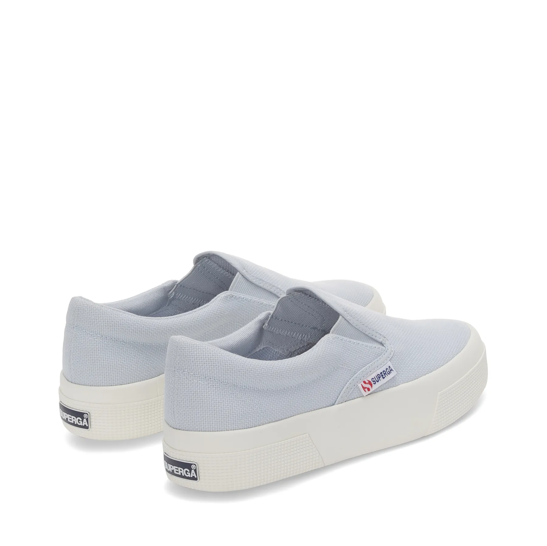 Gri 2740 Platform Slipon Kadın Gri Lila Platform Sneaker
