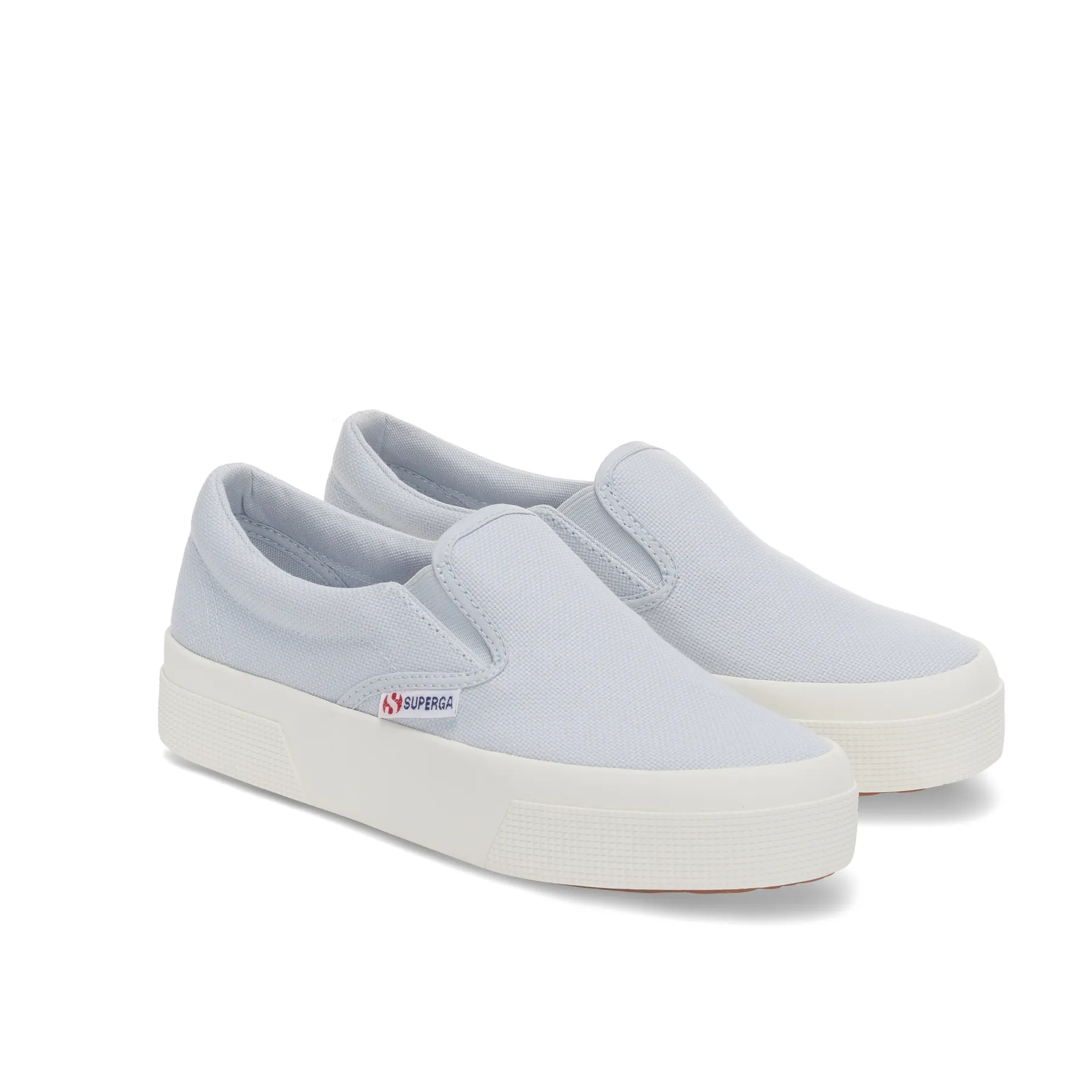 Gri 2740 Platform Slipon Kadın Gri Lila Platform Sneaker