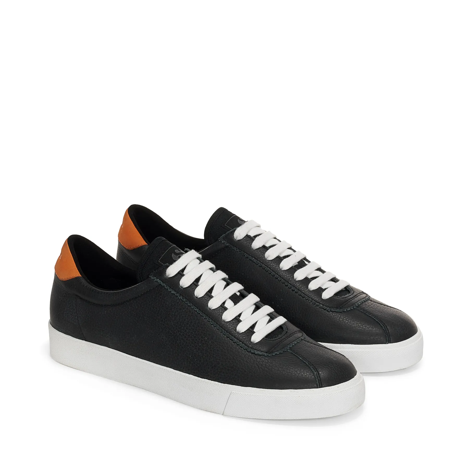 Siyah 2843 Club S Comfort Leather Unisex Siyah-Turuncu Bileksiz Sneaker