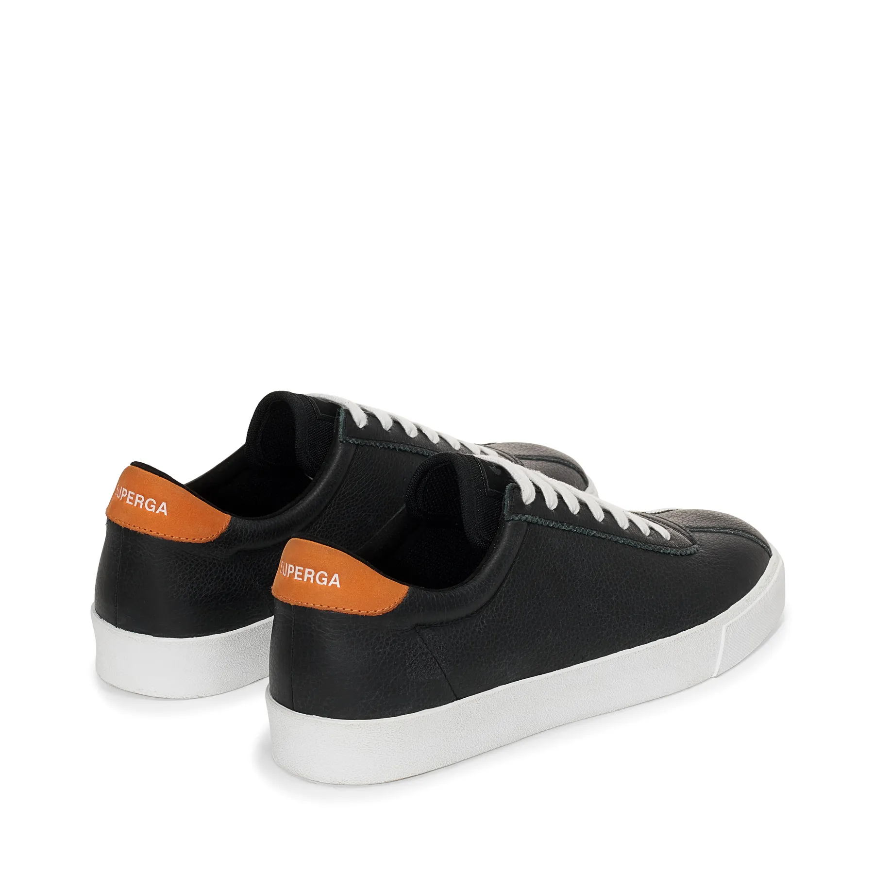 Siyah 2843 Club S Comfort Leather Unisex Siyah-Turuncu Bileksiz Sneaker