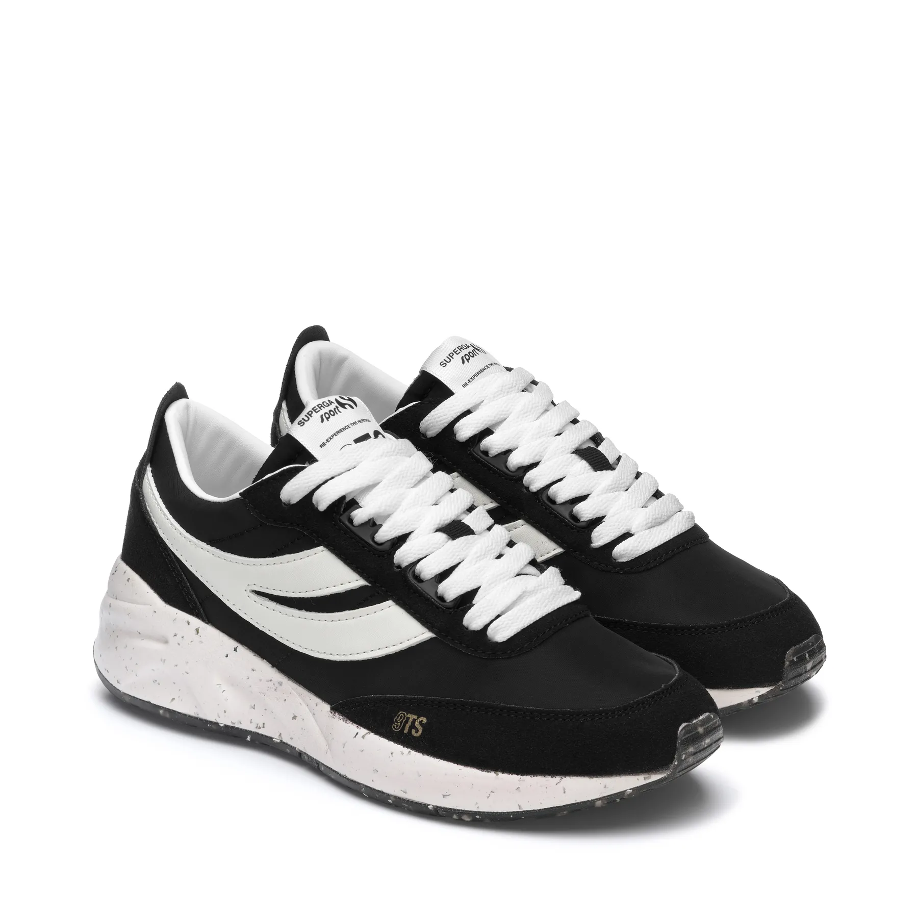 Siyah 4089 Training 9ts Slim Vegan Faux Leather Unisex Siyah Koşu Ayakkabısı