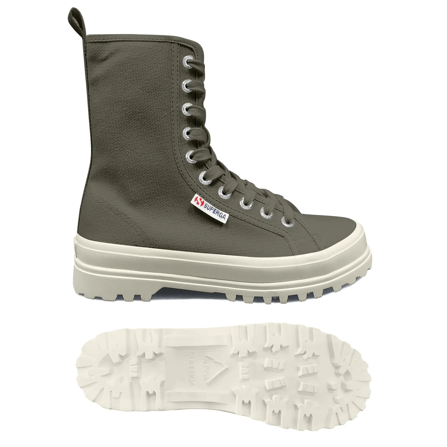 Yeşil 2641 Alpina High Kadın Safari Yeşil  Çizme