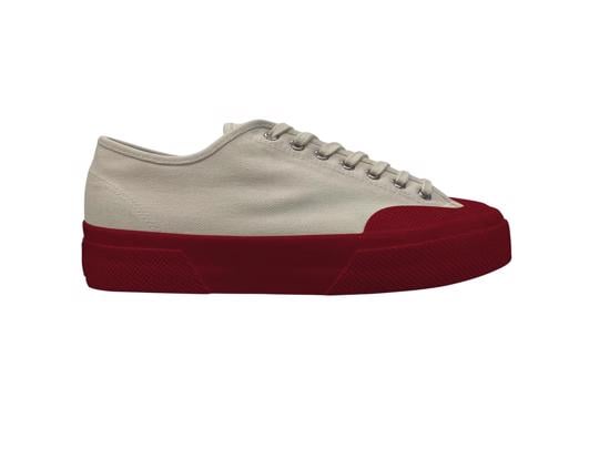 Kırmızı 2432 Workwear Erkek Beyaz Bileksiz Sneaker - Superga®