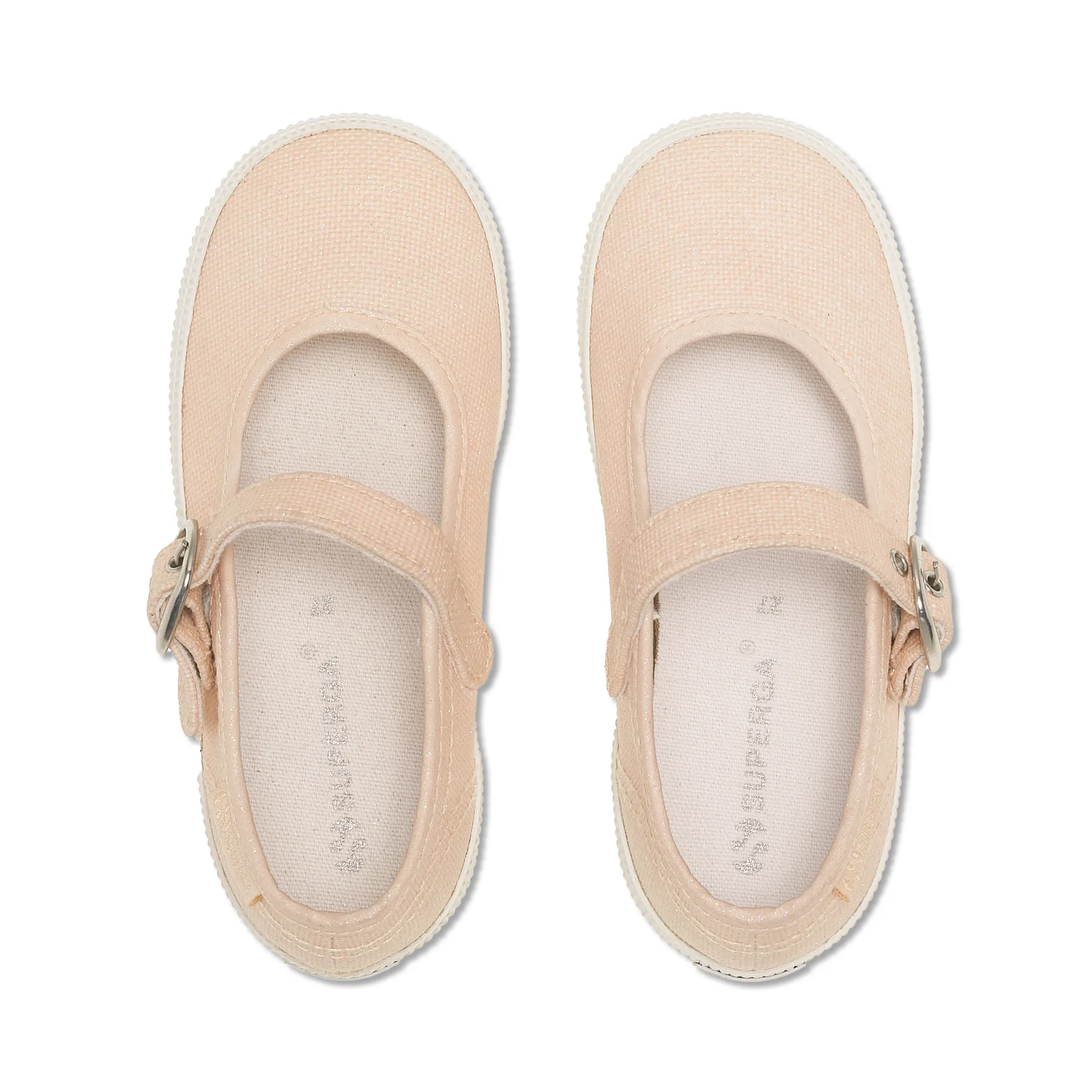 Pembe 2452 Kids Ballerina Easylite Glitter Pearl Canvas Kız Çocuk Pembe Babet