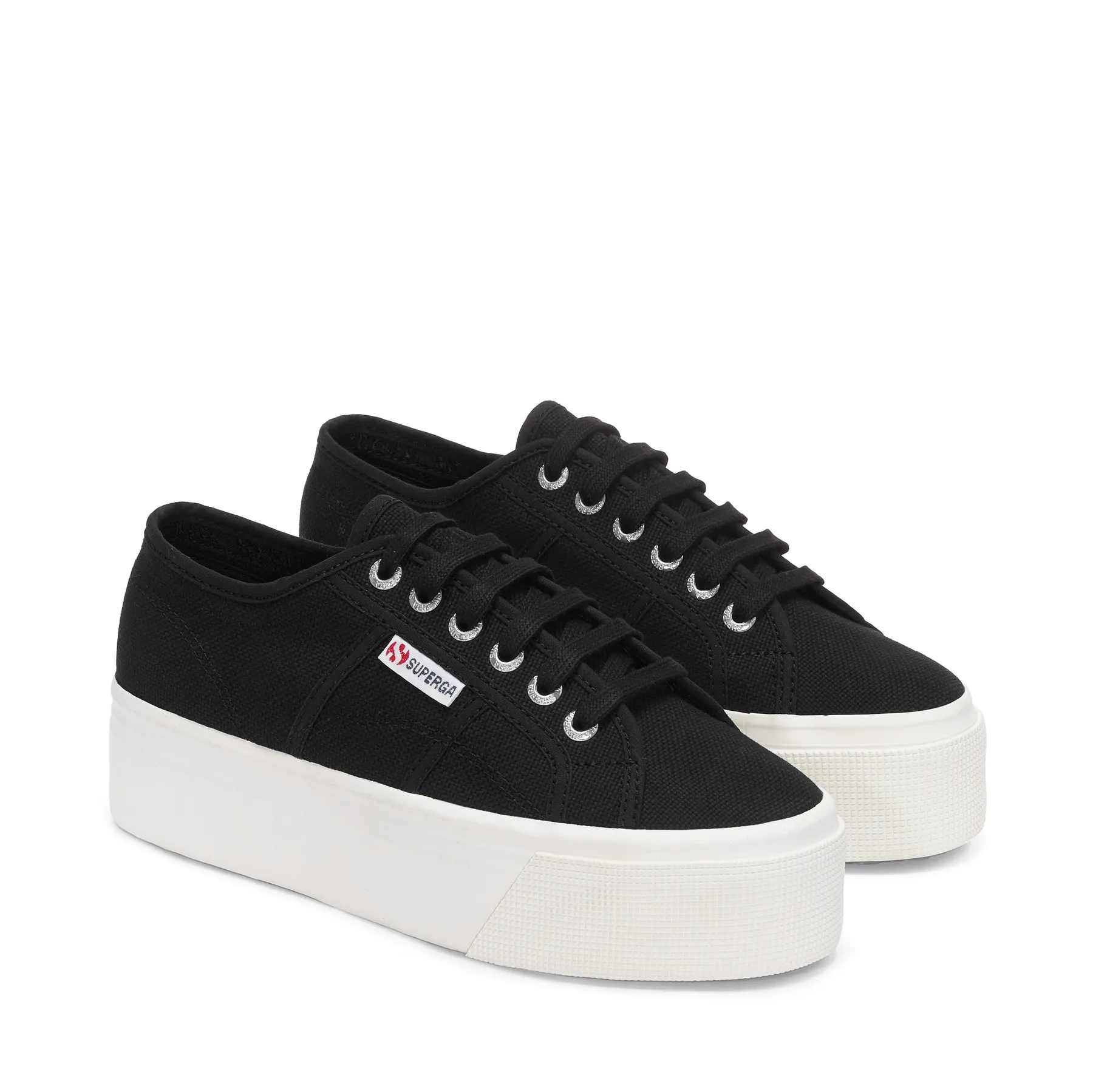 Siyah 2790 Platform Kadın Siyah-Bej Platform Sneaker