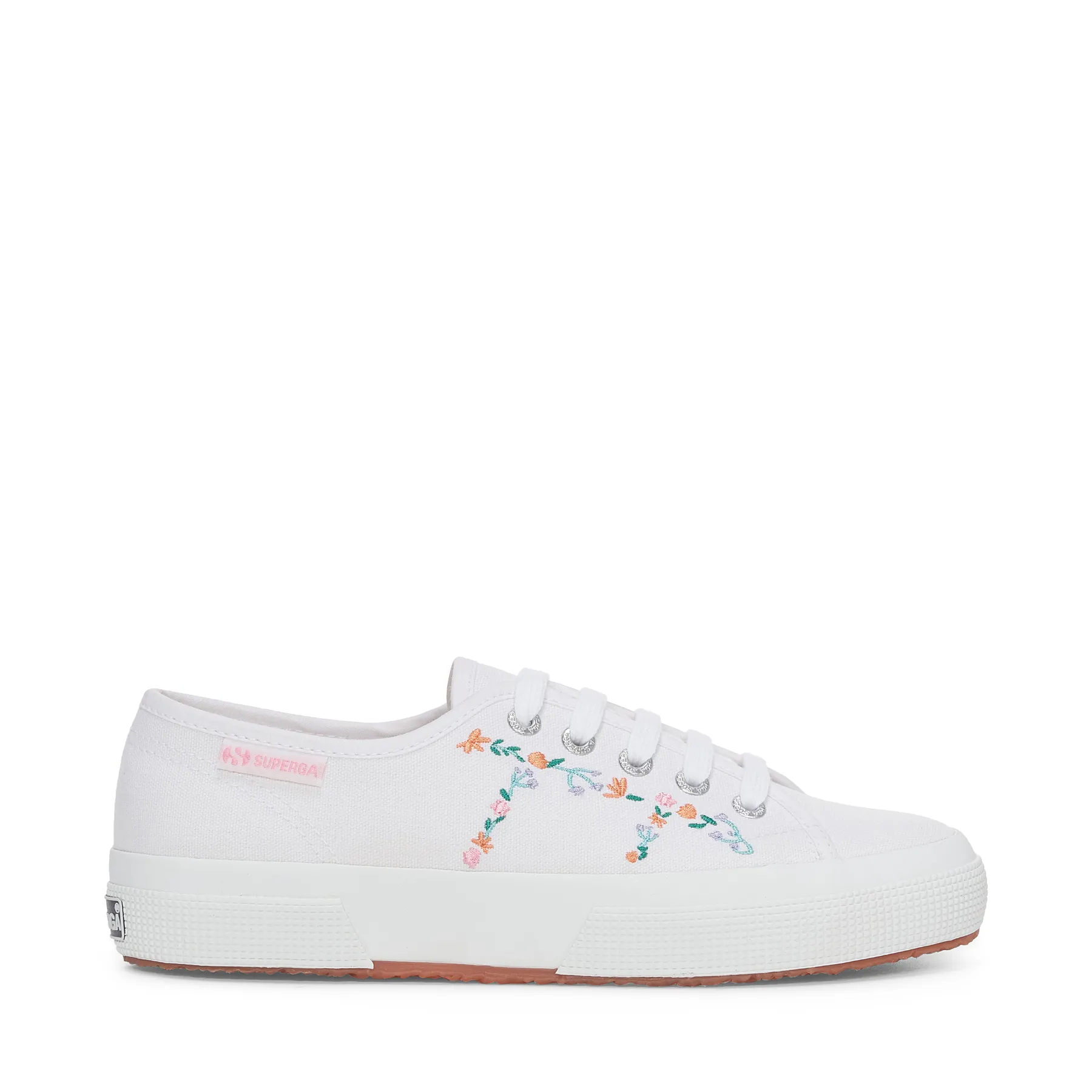 Beyaz 2750 Little Flowers Embroidery Kadın Beyaz Sneaker