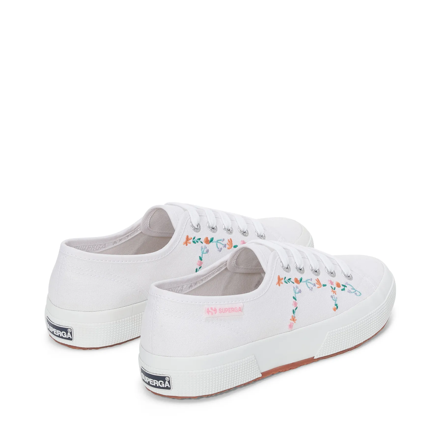 Beyaz 2750 Little Flowers Embroidery Kadın Beyaz Sneaker