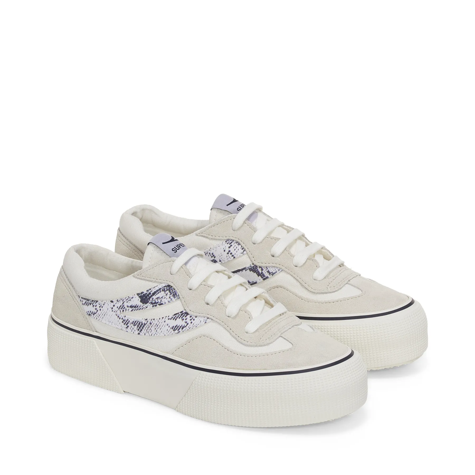 Beyaz 3041 Revolley Snake Swallow Tail Kadın Beyaz Sneaker