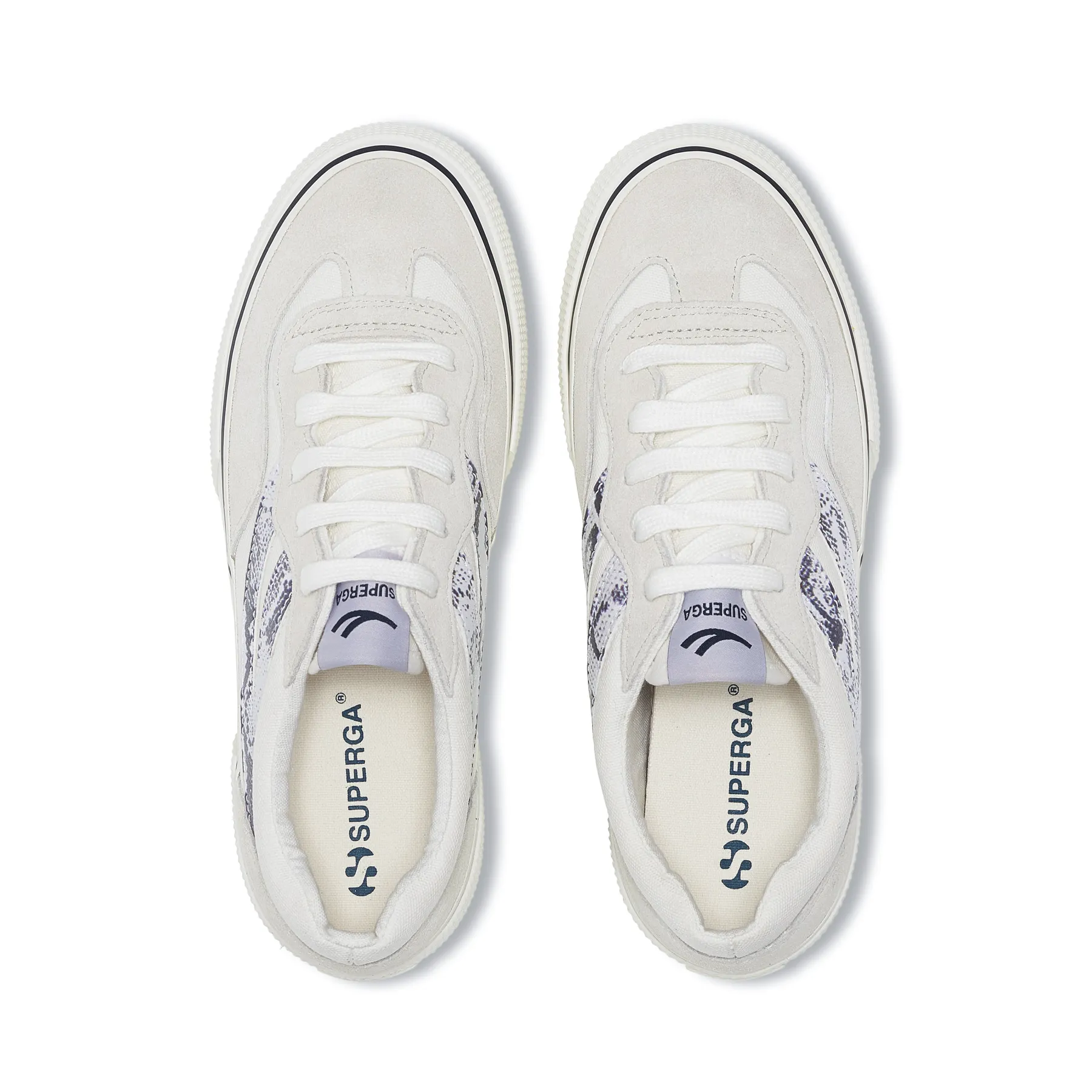 Beyaz 3041 Revolley Snake Swallow Tail Kadın Beyaz Sneaker