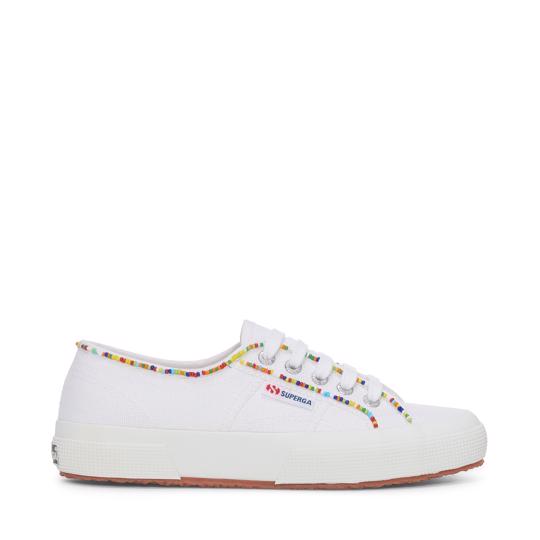 Beyaz 2750 Multicolor Beads Kadın Beyaz Sneaker - Superga®