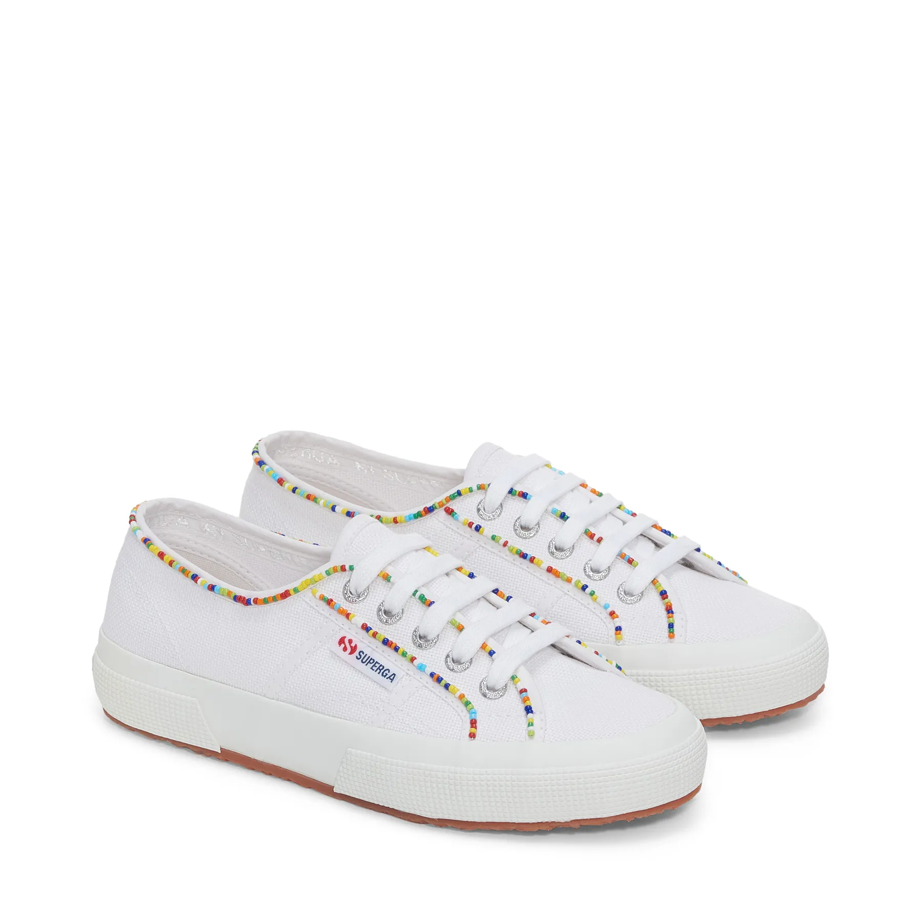 Beyaz 2750 Multicolor Beads Kadın Beyaz Sneaker