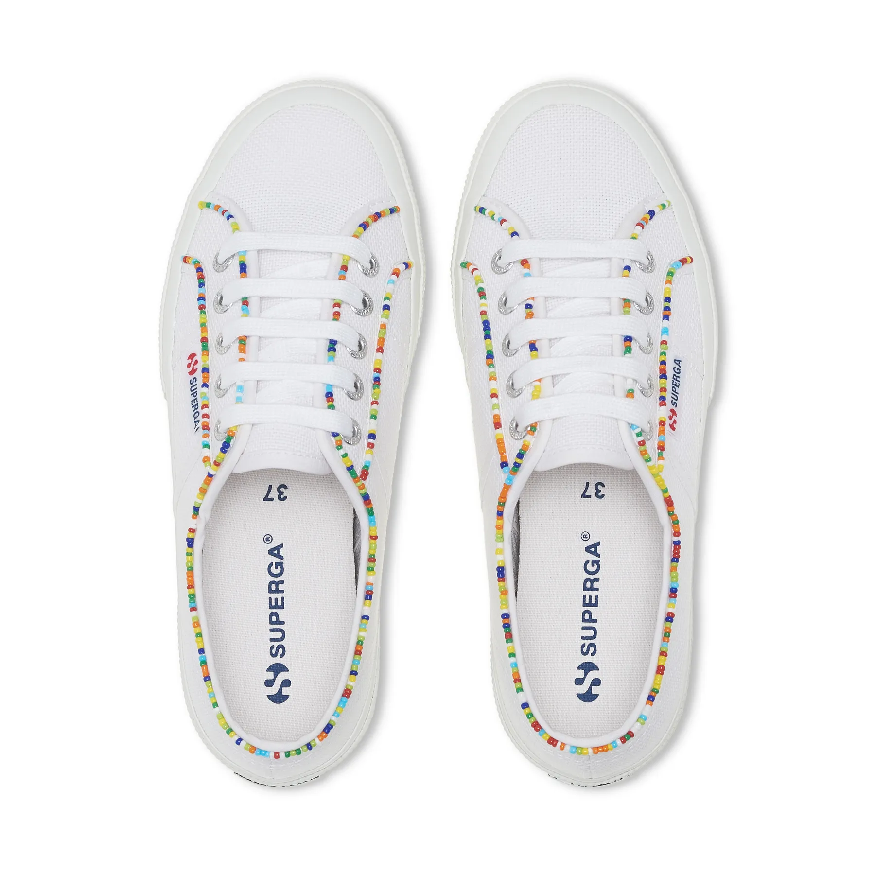 Beyaz 2750 Multicolor Beads Kadın Beyaz Sneaker