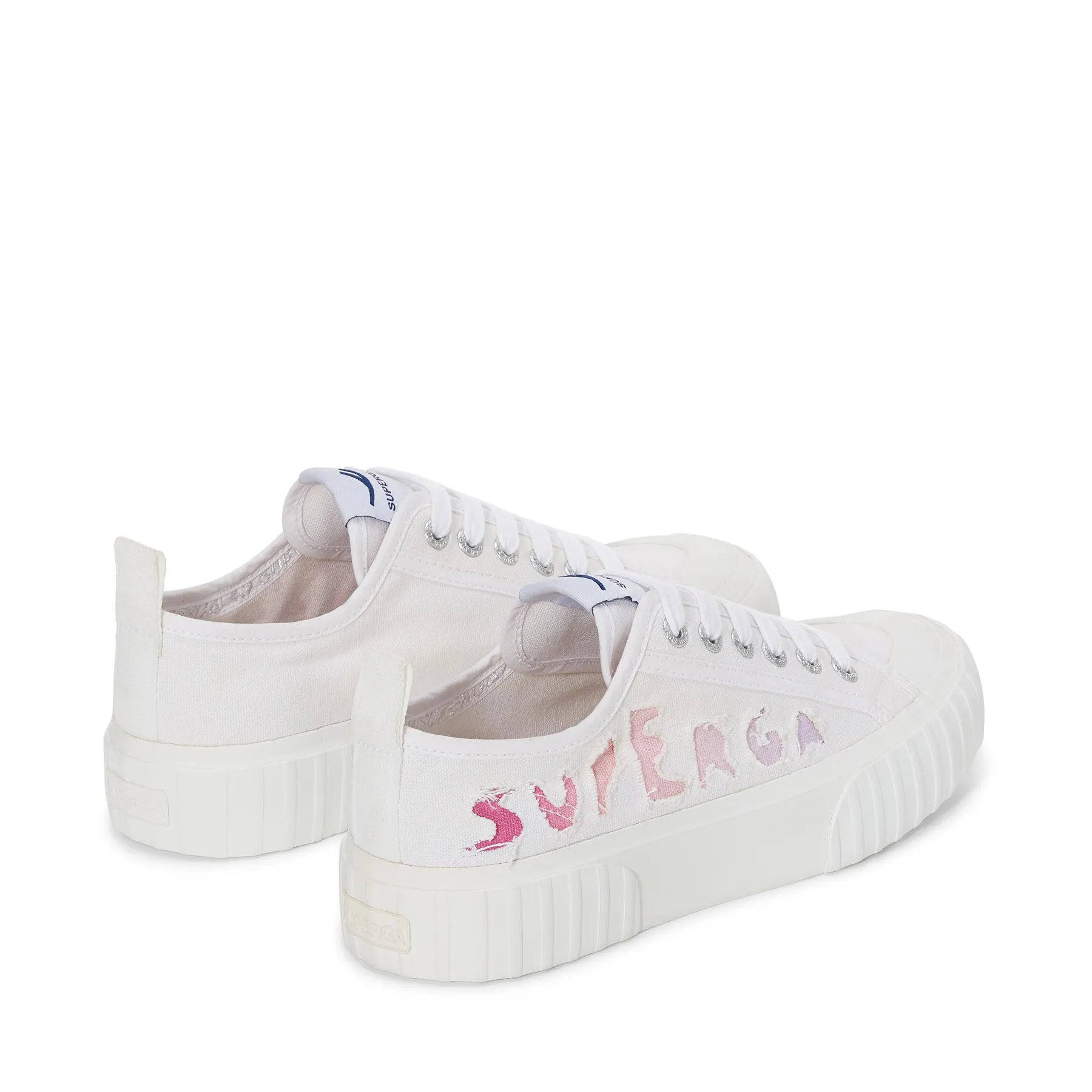 Beyaz 2630 Ripped Logo Kadın Beyaz Sneaker