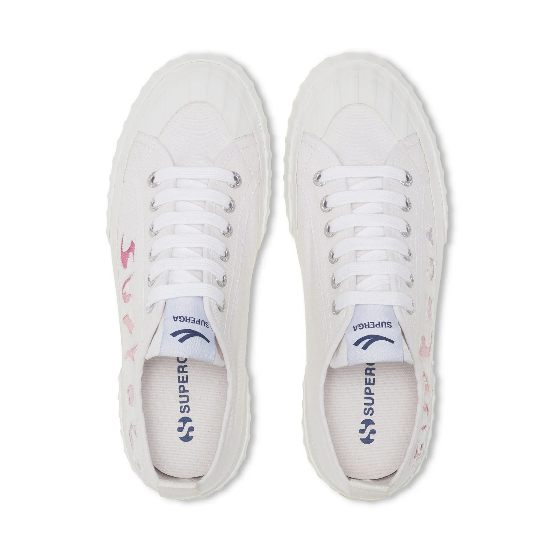 Beyaz 2630 Ripped Logo Kadın Beyaz Sneaker