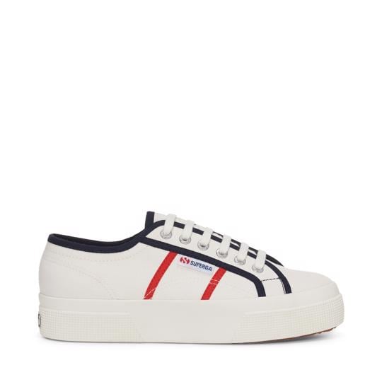 Beyaz 2740 Platform Colorblocking Unisex Beyaz Bileksiz Sneaker - Superga®